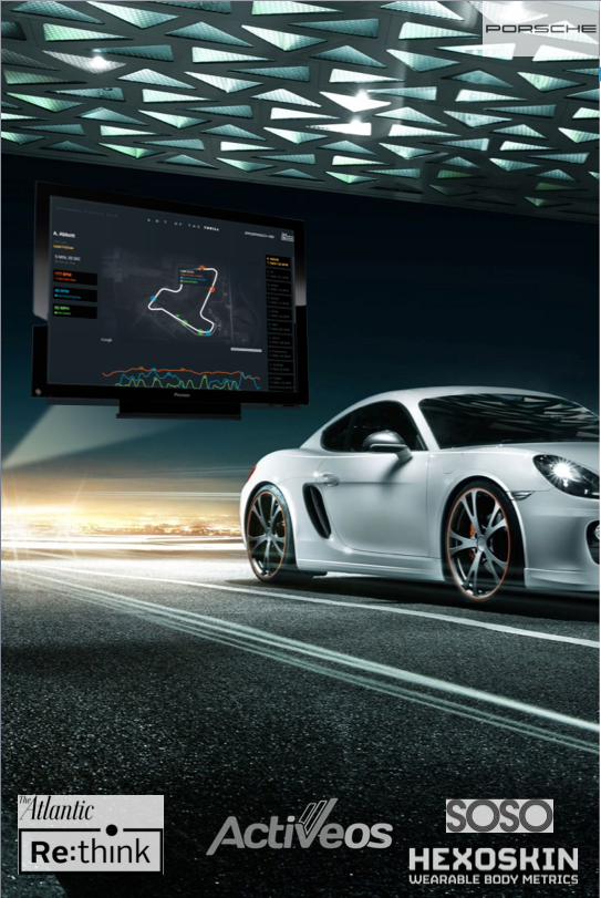 Porsche, The Atlantic Re:think, ActiveOS and Hexoskin: The Art of the Thrill